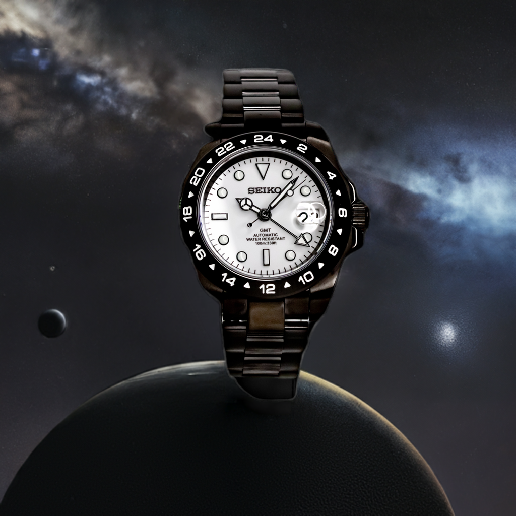 Seikomod Explorer II GMT negro