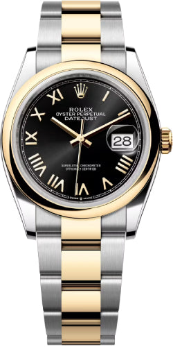 Rolex Datejust 36 Oystersteel And Yellow Gold Bright Black Dial Oyster Bracelet - 126203 - 2026