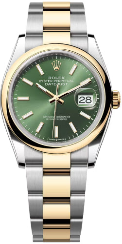 Rolex Datejust 36 Oystersteel And Yellow Gold Olive Green Dial Oyster Bracelet - 126203 - 2026