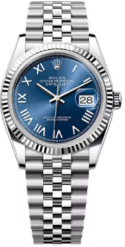 Rolex Datejust 36 Oystersteel White Gold Bright Blue Dial Jublee Bracelet - 126234 - 2026