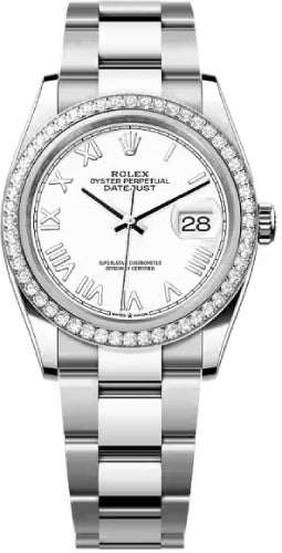 Rolex Datejust 36 Oystersteel White Gold White Dial Oyster Bracelet - 126284Rbr - 2026