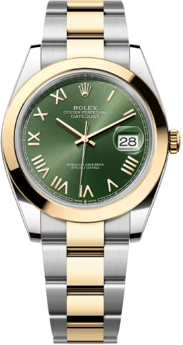 Rolex Datejust 41 Oystersteel And Yellow Gold Olive Green Dial Oyster Bracelet - 126303 - 2026