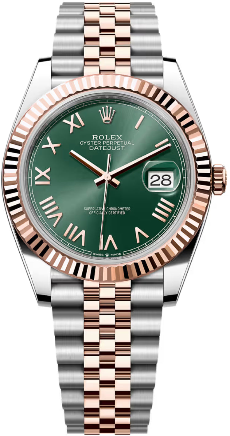 Rolex Datejust 41 Oystersteel Everose Gold Mint Green Dial Jubilee Bracelet - 126331 - 2026