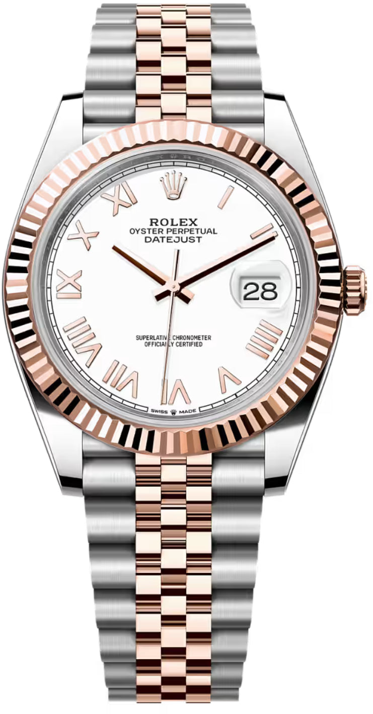 Rolex Datejust 41 Oystersteel Everose Gold White Dial Jubilee Bracelet - 126331 - 2026
