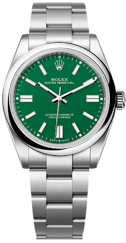 Rolex Oyster Perpetual 41 Green Dial Oyster Bracelet - 134300 - 2025