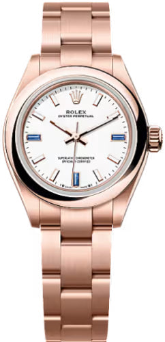 Rolex Oyster Perpetual 28 18Ct Everose Gold White Dial Oyster Bracelet - 276205 - 2026