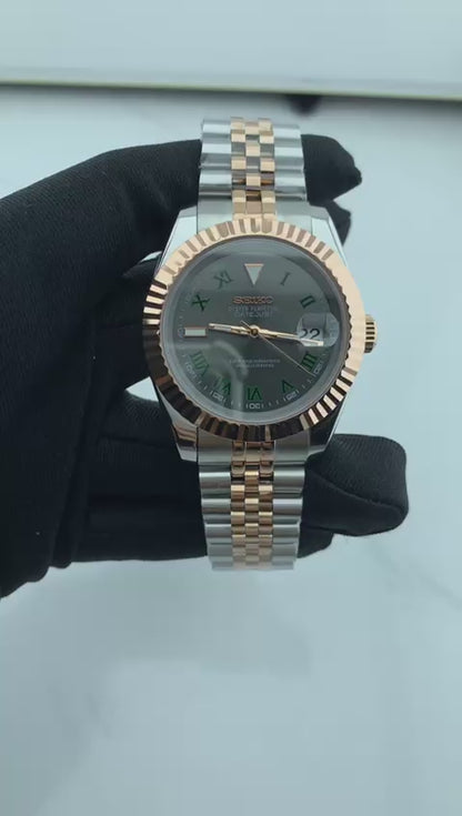 SeikoMod Two Tone RG Wimbledon