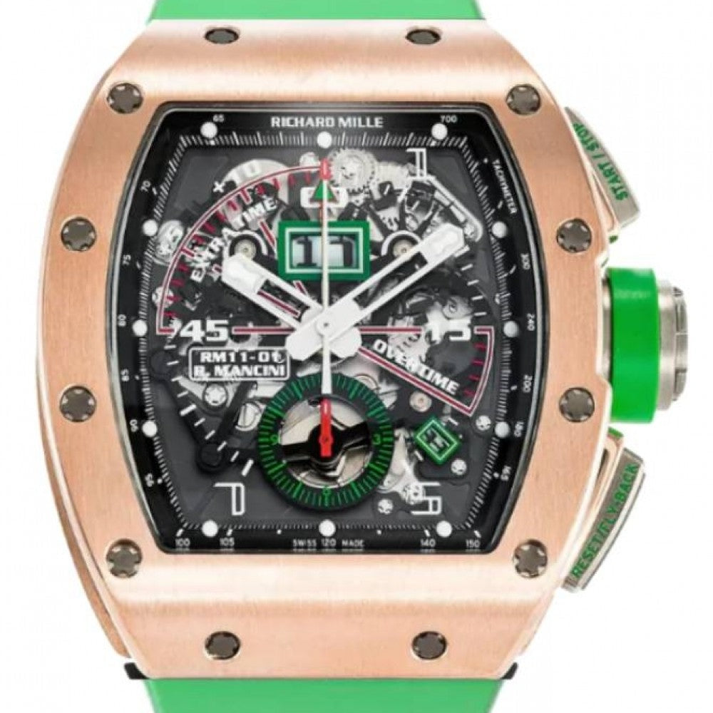 Richard Mille Automatic Flyback Chronograph Roberto Mancini Rose Gold/Titanium RM 11-01