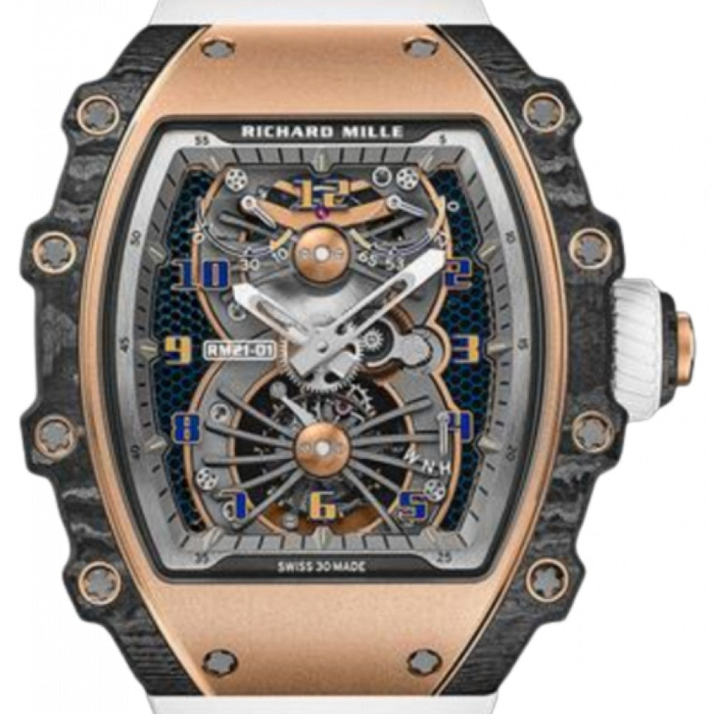Richard Mille Manual Winding Tourbillon Aerodyne Red Gold/Carbon TPT RM 21-01
