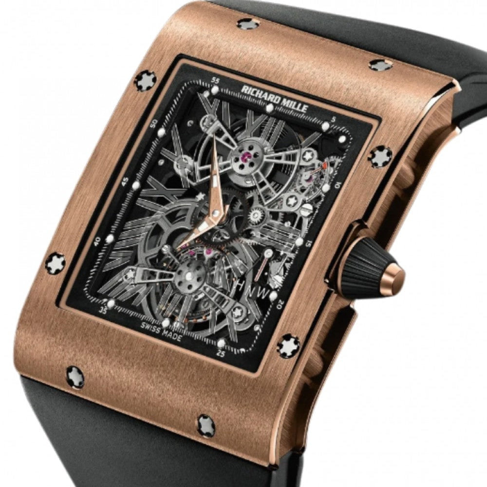 Richard Mille Manual Winding Tourbillon Extra Flat Red Gold RM 017 - BRAND NEW