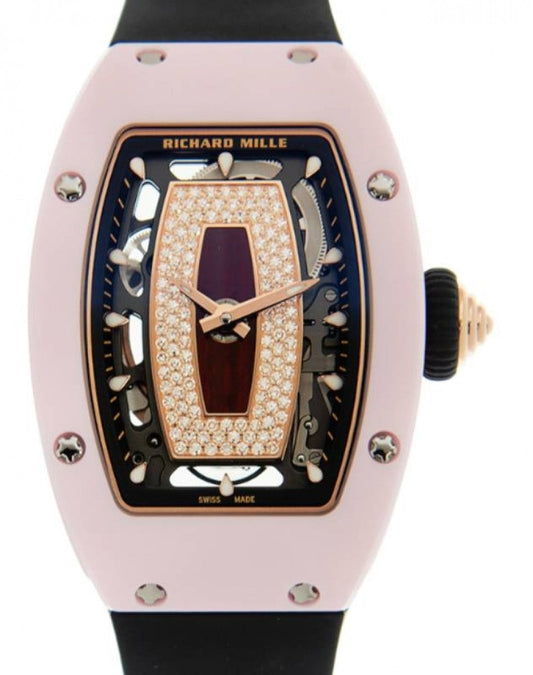 Richard Mille Pink Ceramic Diamond Jasper Dial RM 07-01
