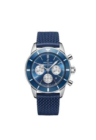 2020 Breitling SuperOcean II Chrono Blue Dial 40MM on Rubber Strap - AB0162
